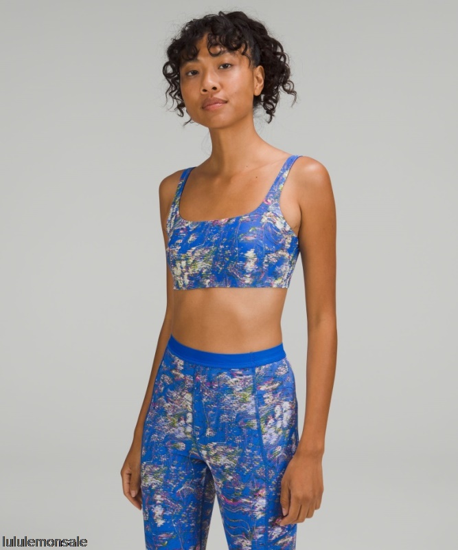 Lululemon Damen DELULU497 | Speed Floral Waterside Badeoberteil Mit Eckigem Ausschnitt B/c Cup